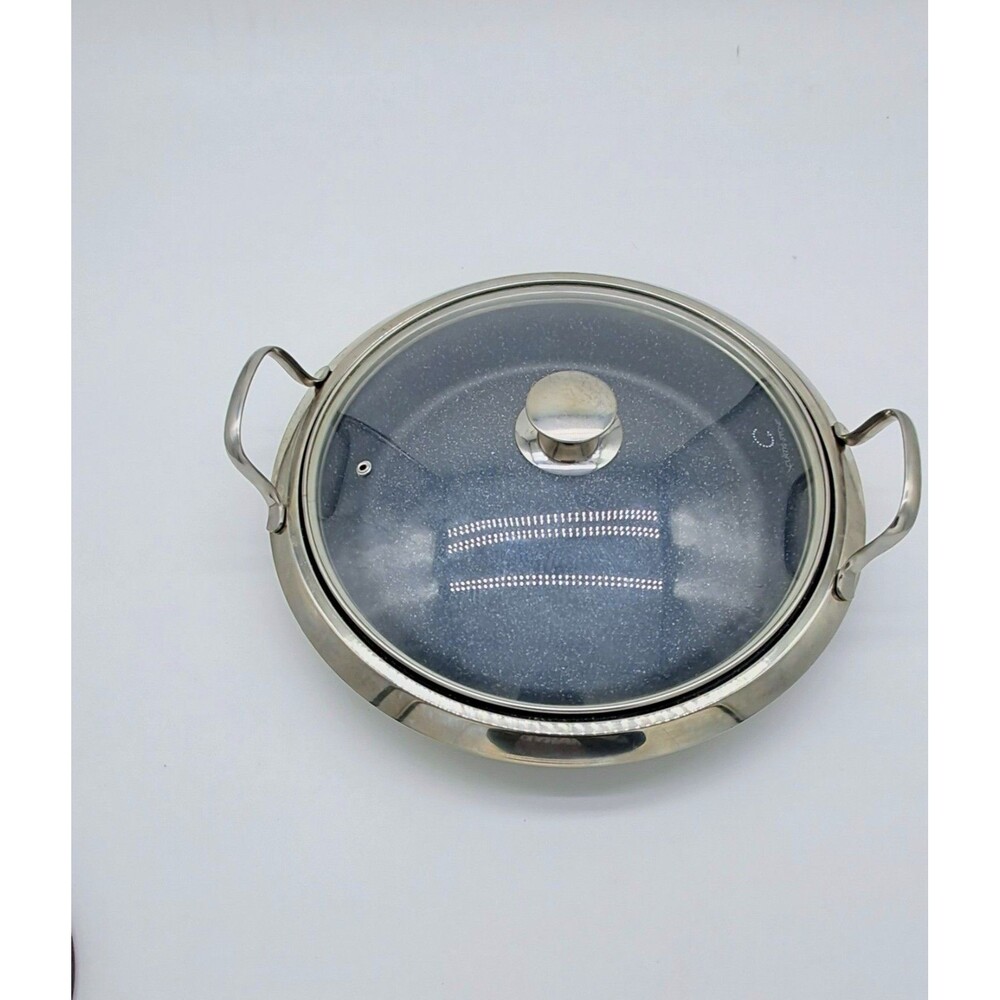 Curtis Stone DuraPan 14 Inch nonstick multipurpose pan With Lid